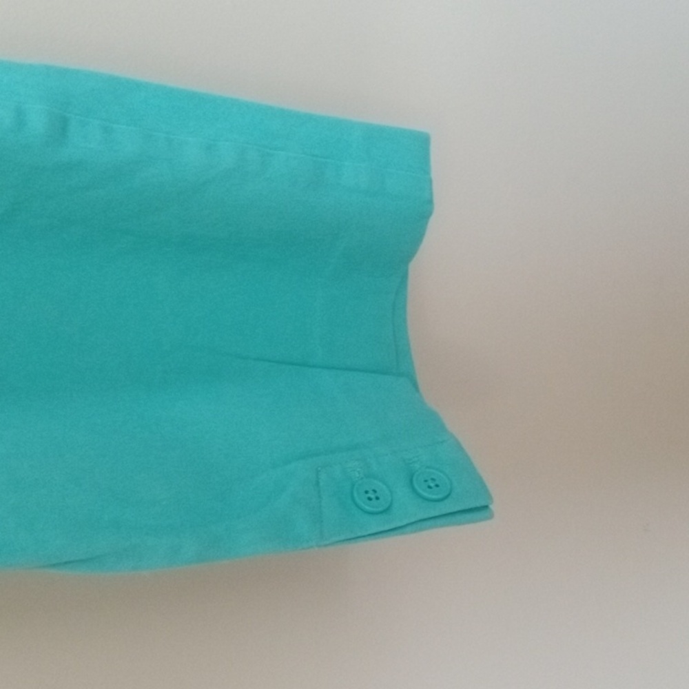 3/$50 💙 Talbots Green Cotton Capris Size 18W - Picture 5 of 8
